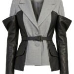 İla Vegan Deri Detaylı Blazer Ceket